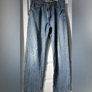 Men’s urban pipeline/up jeans 32 x 34 distressed